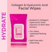 Collagen & Hyaluronic Acid Facial Wipes