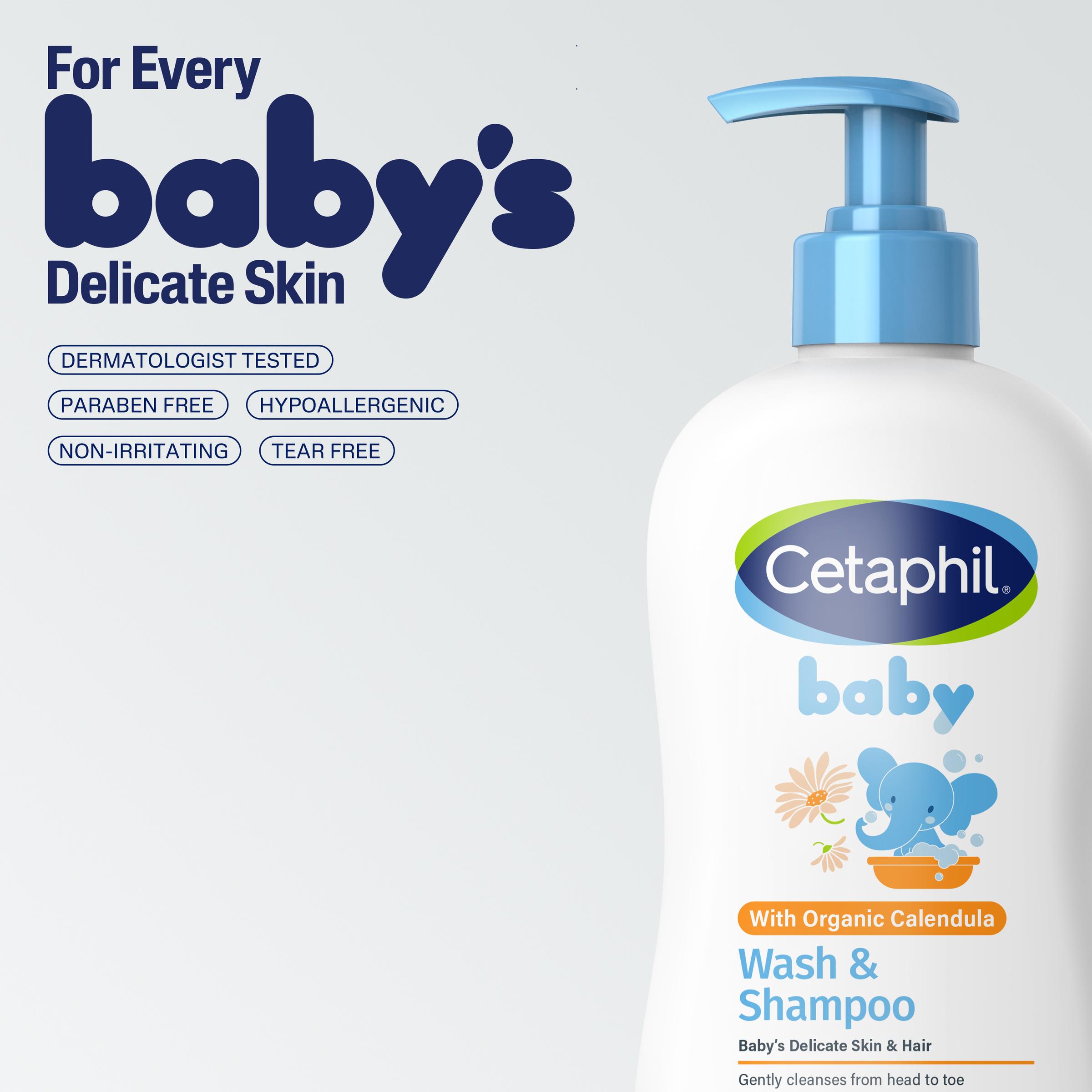 Cetaphil Baby Wash & Shampoo with Organic Calendula 400mL