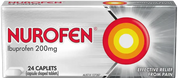 Nurofen Pain & Inflammation Relief Caplets 200Mg 24 Pack